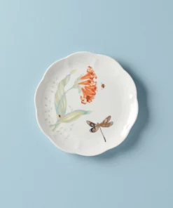 Lenox Butterfly Meadow Gold Accent Plate Dinnerware