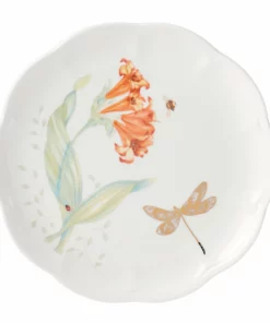 Lenox Butterfly Meadow Gold Accent Plate Dinnerware