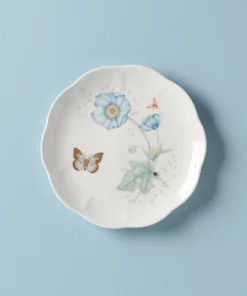 Lenox Butterfly Meadow Gold Accent Plate Dinnerware