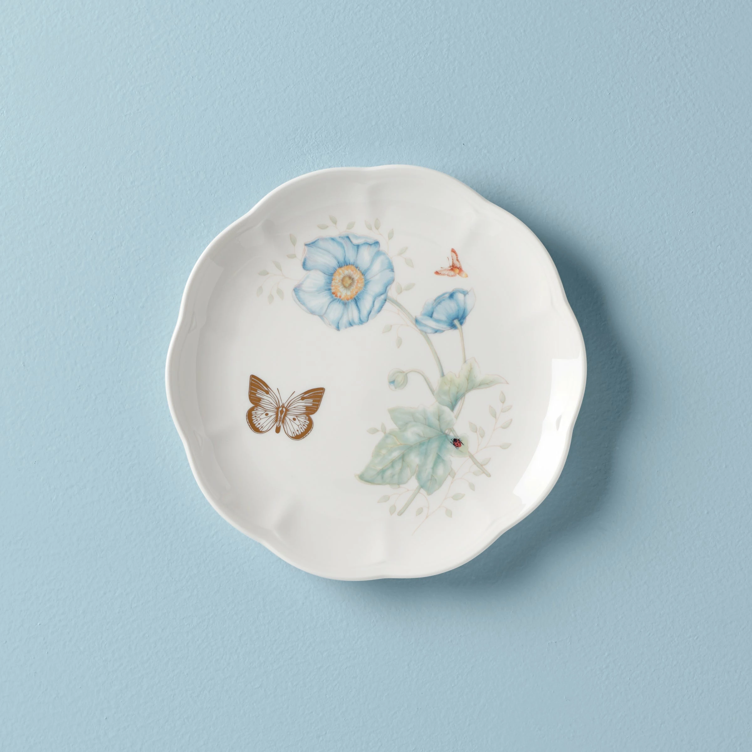 Lenox Butterfly Meadow Gold Accent Plate Dinnerware