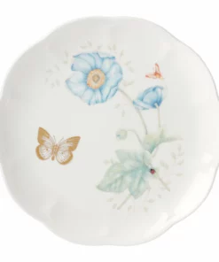Lenox Butterfly Meadow Gold Accent Plate Dinnerware