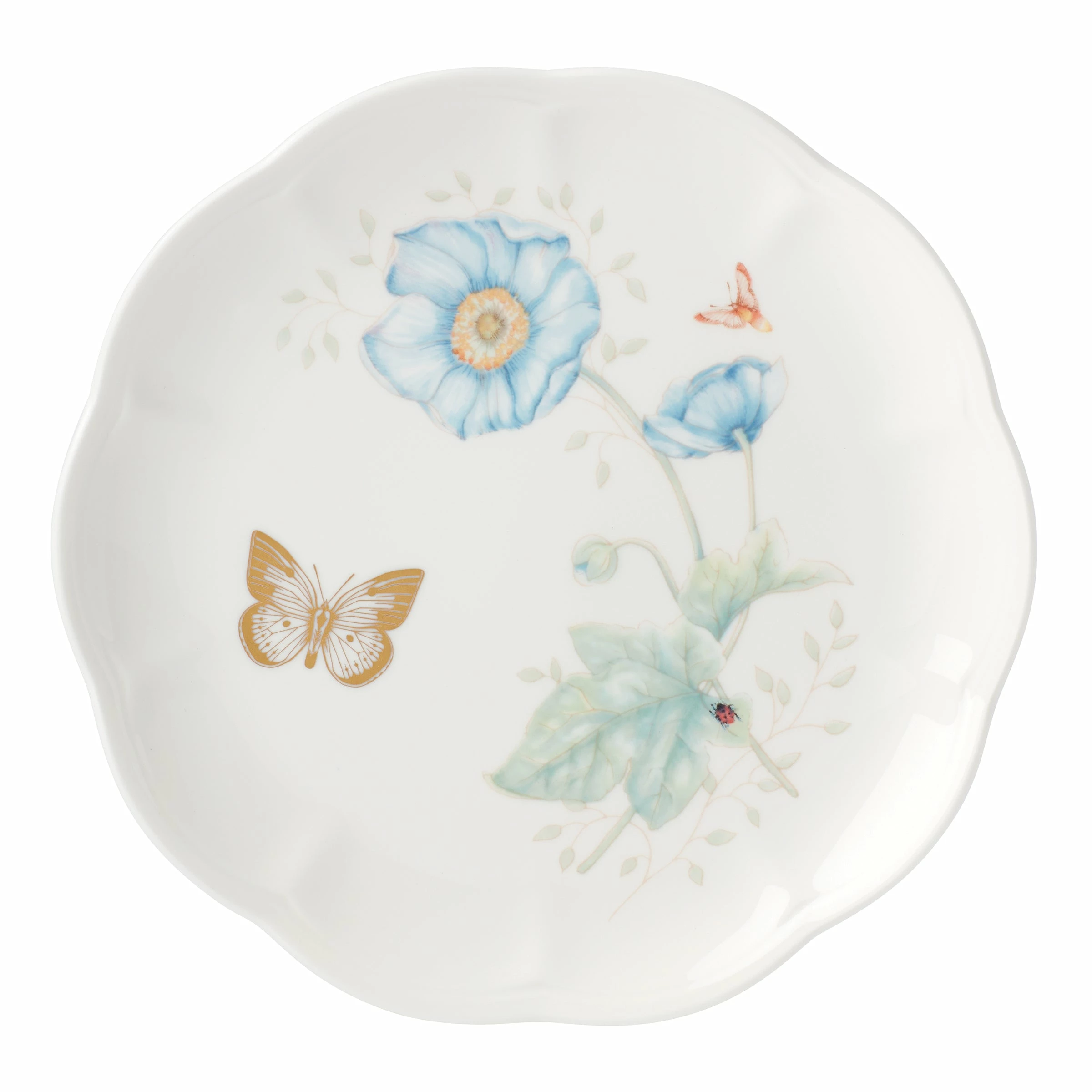 Lenox Butterfly Meadow Gold Accent Plate Dinnerware