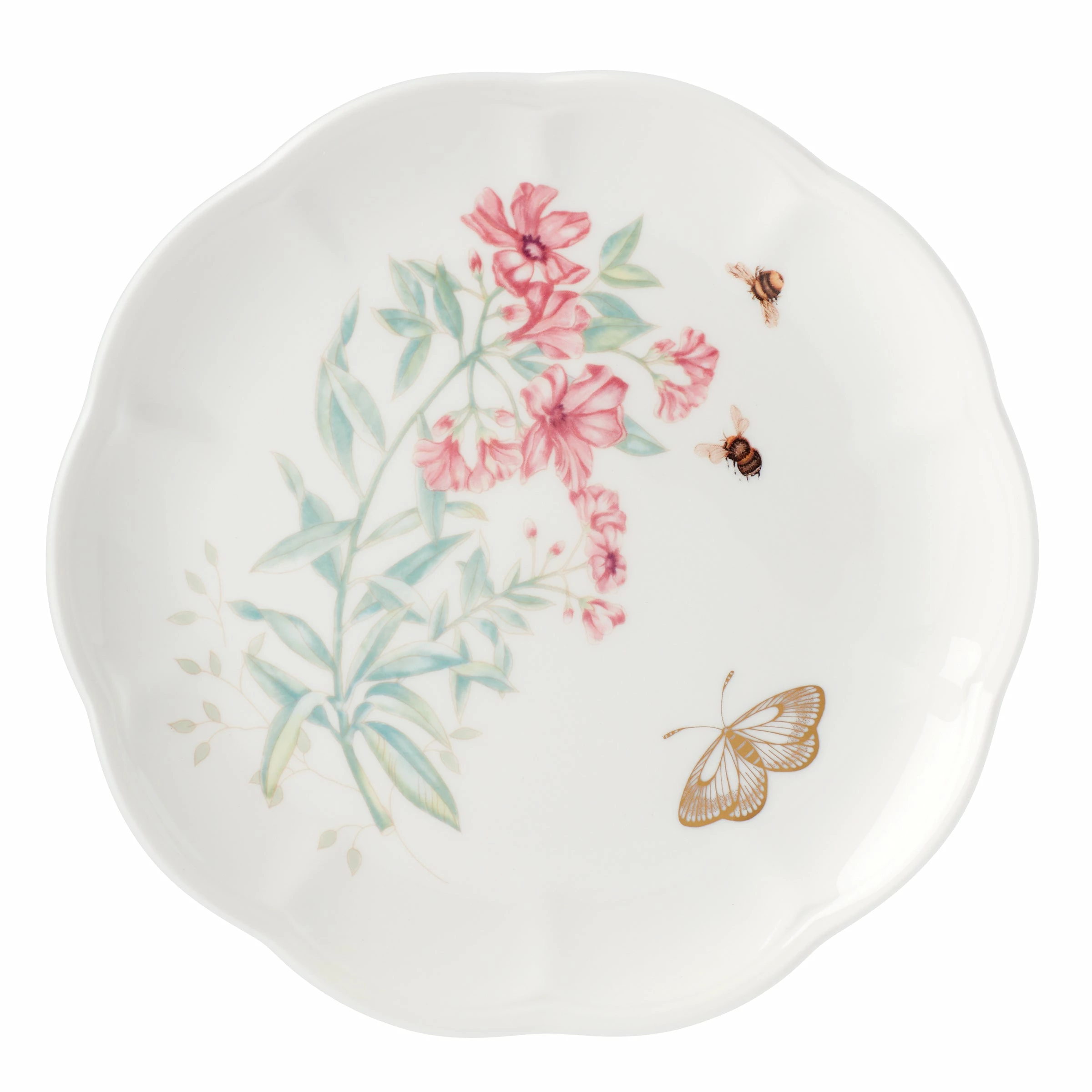 Lenox Butterfly Meadow Gold Accent Plate Dinnerware
