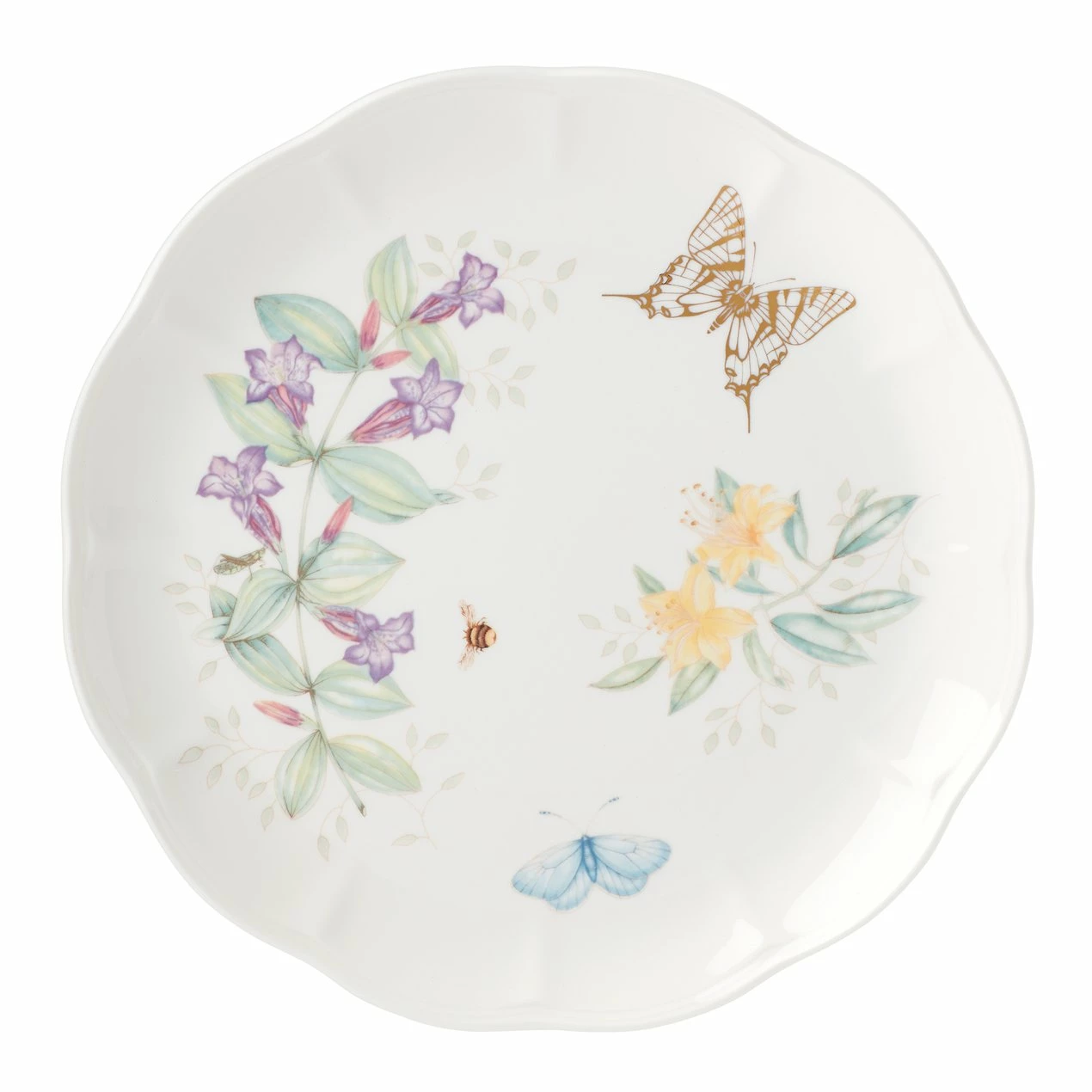 Lenox Dinnerware Butterfly Meadow Gold Dinner Plate