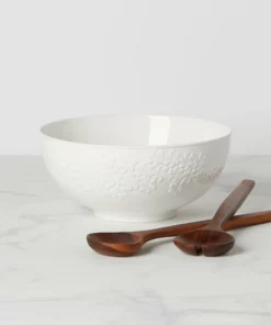 Kate Spade Dinnerware Blossom Lane Salad Bowl & Servers