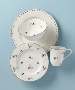 Lenox Dinnerware Opal Innocence Flourish 4-Piece Place Setting