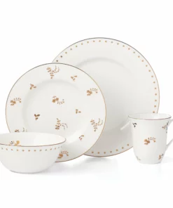 Lenox Dinnerware Opal Innocence Flourish 4-Piece Place Setting