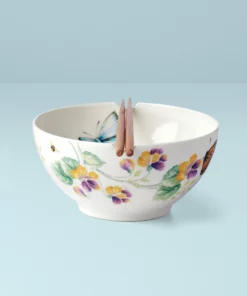 Lenox Butterfly Meadow Bowl & Chopsticks