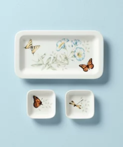 Lenox Butterfly Meadow Sushi Plate & Bowls Dinnerware