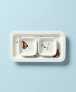 Lenox Butterfly Meadow Sushi Plate & Bowls Dinnerware