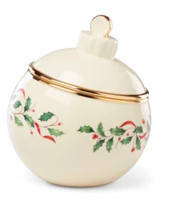Lenox Holiday Ornament Cookie Jar Dinnerware