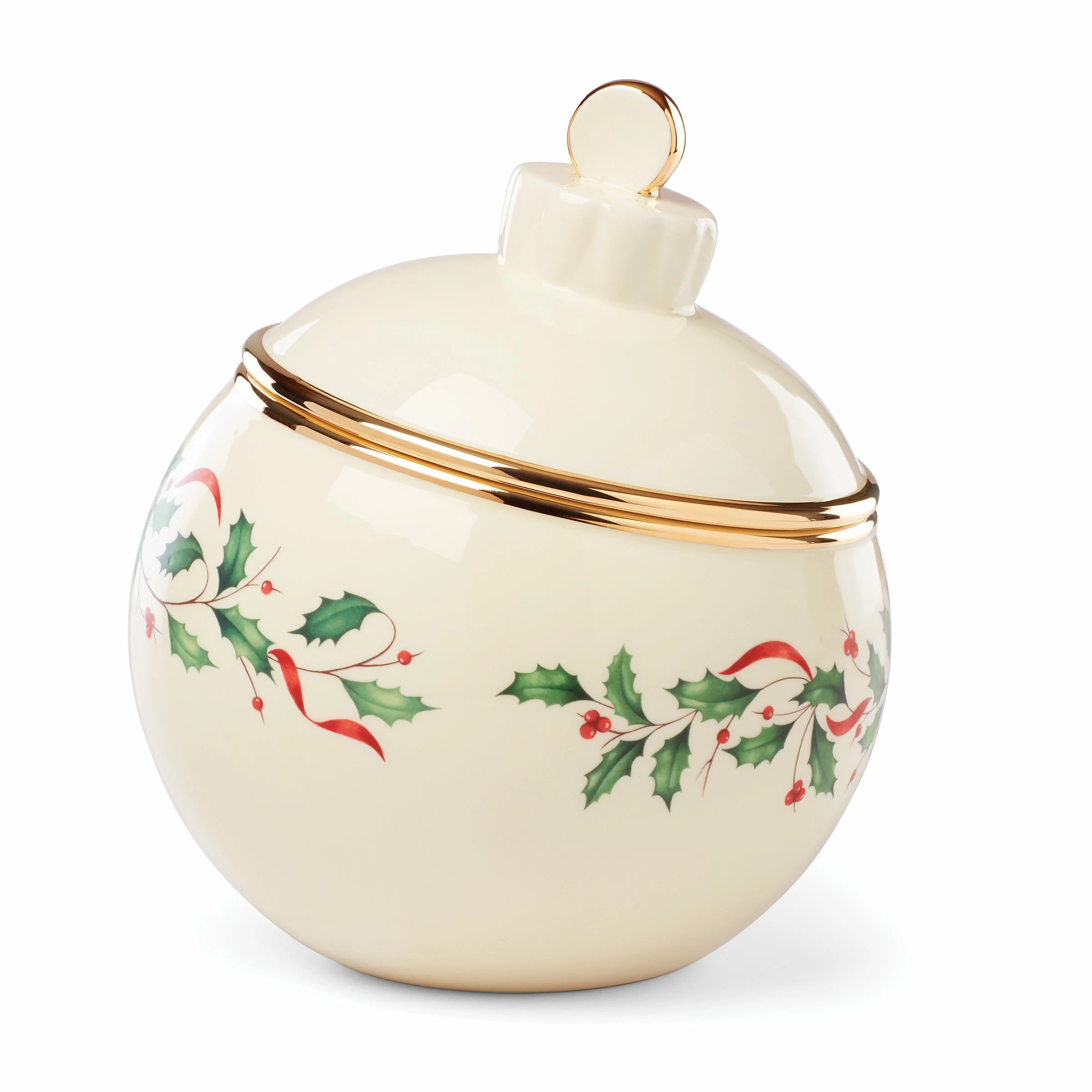 Lenox Holiday Ornament Cookie Jar Dinnerware
