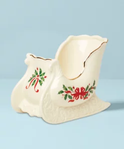 Lenox Dinnerware Holiday Sleigh Centerpiece Bowl