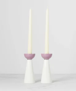 Kate Spade Oak Street 2-Piece Candlestick Set Home Décor