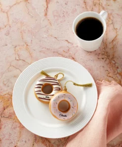 Lenox Forever Friends Donut 2PC Ornament Set Personalized Ornaments