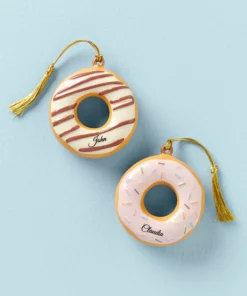 Lenox Forever Friends Donut 2PC Ornament Set Personalized Ornaments