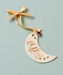 Lenox Love You To The Moon & Back Ornament Personalized Ornaments