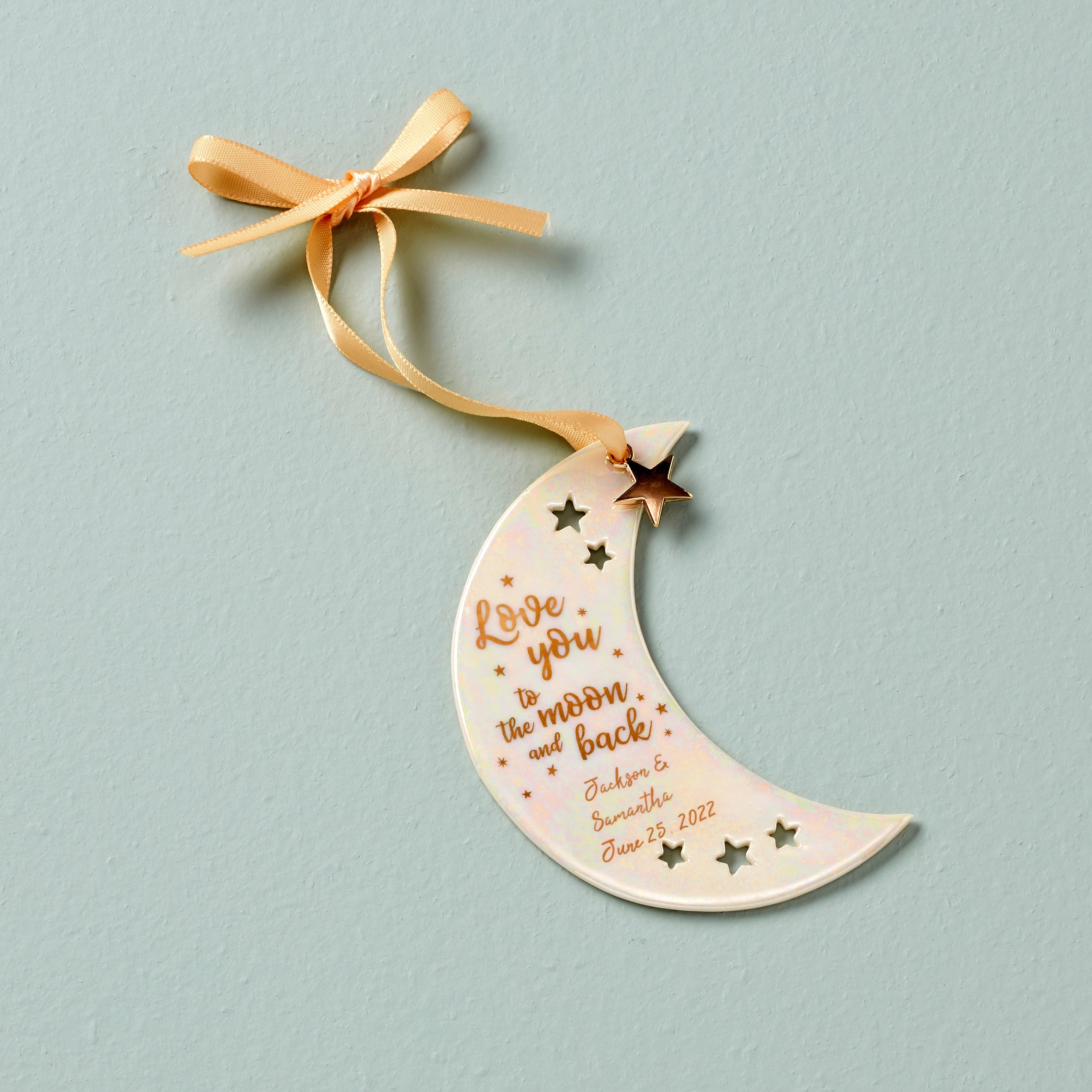 Lenox Love You To The Moon & Back Ornament Personalized Ornaments