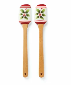 Lenox Holiday Handpaint Stripe 2-Piece Spatula Set Kitchen