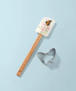 Lenox Butterfly Meadow Spatula & Cookie Cutter Set Kitchen
