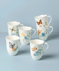 Lenox Dinnerware Butterfly Meadow 6-Piece Mug Set