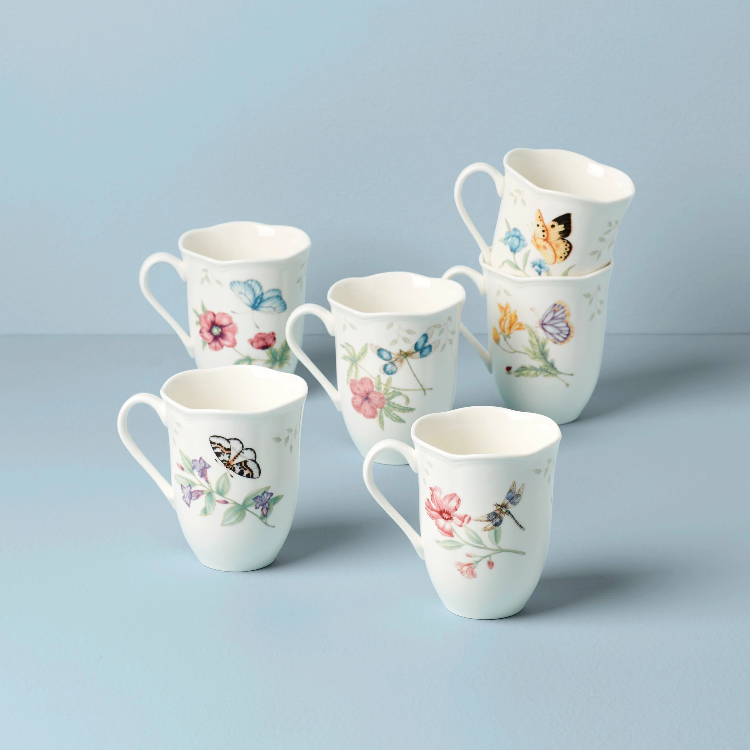 Lenox Dinnerware Butterfly Meadow 6-Piece Mug Set