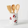 Kate Spade Vintage Cherry Dot 4-Piece Utensil Crock Set Kitchen