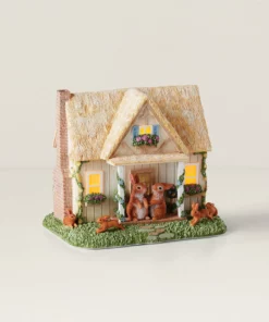 Lenox Home Décor Floral Easter Light-Up Cottage Figurine