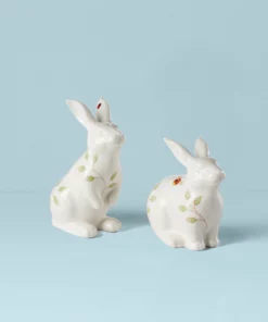 Lenox Dinnerware Butterfly Meadow Bunny Salt & Pepper