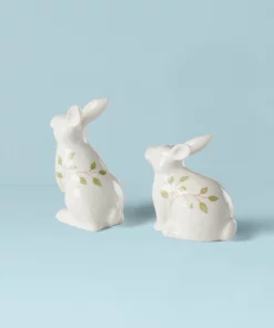 Lenox Dinnerware Butterfly Meadow Bunny Salt & Pepper