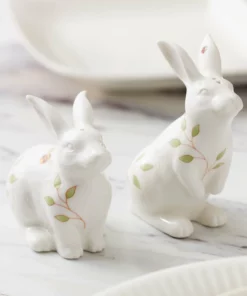 Lenox Dinnerware Butterfly Meadow Bunny Salt & Pepper
