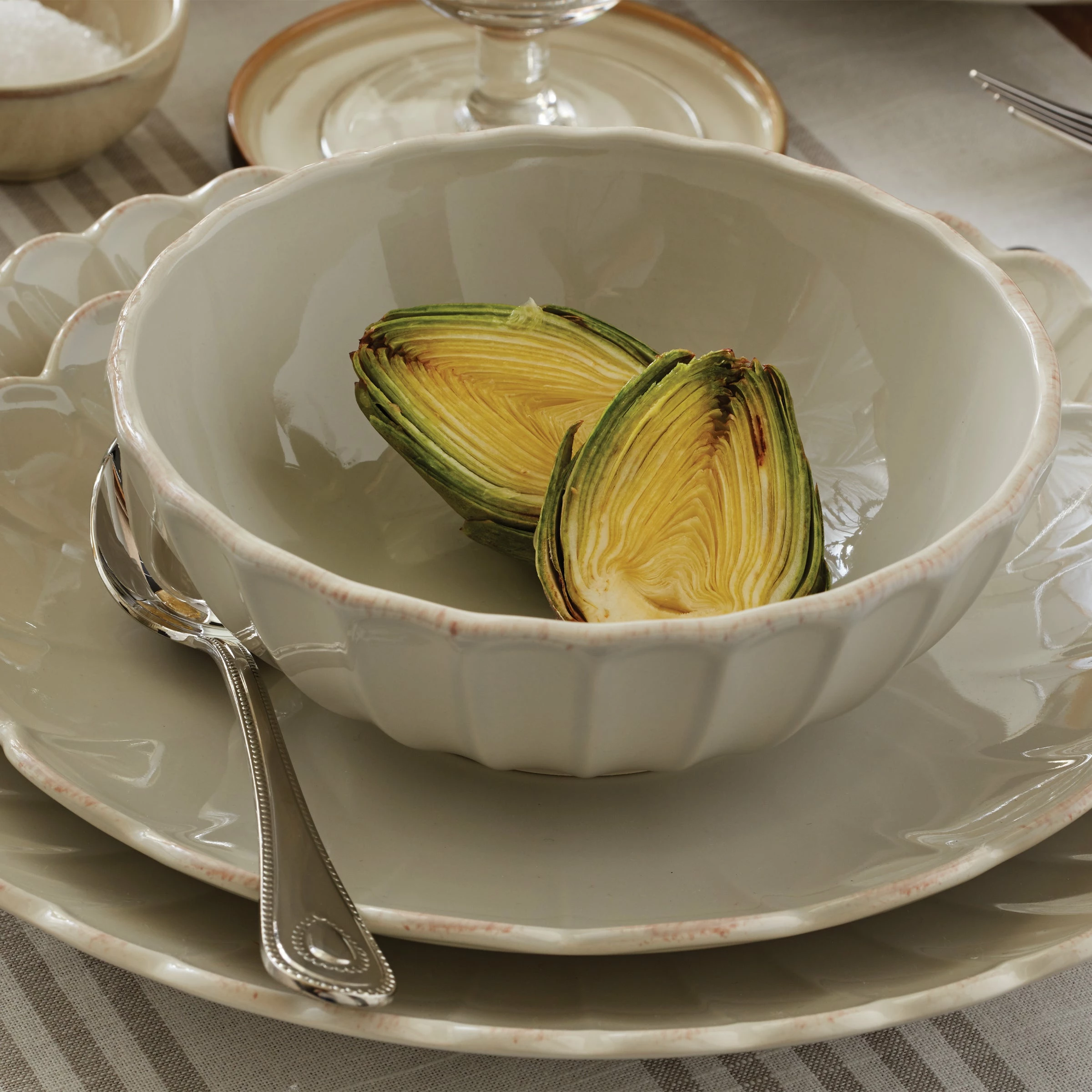 Lenox Dinnerware French Perle Scallop Bowl