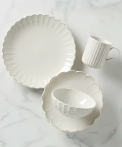 Lenox French Perle Scallop 4-Piece Place Setting Dinnerware