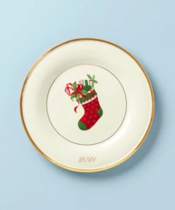 Lenox Dinnerware 2021 Stocking Annual Accent Plate