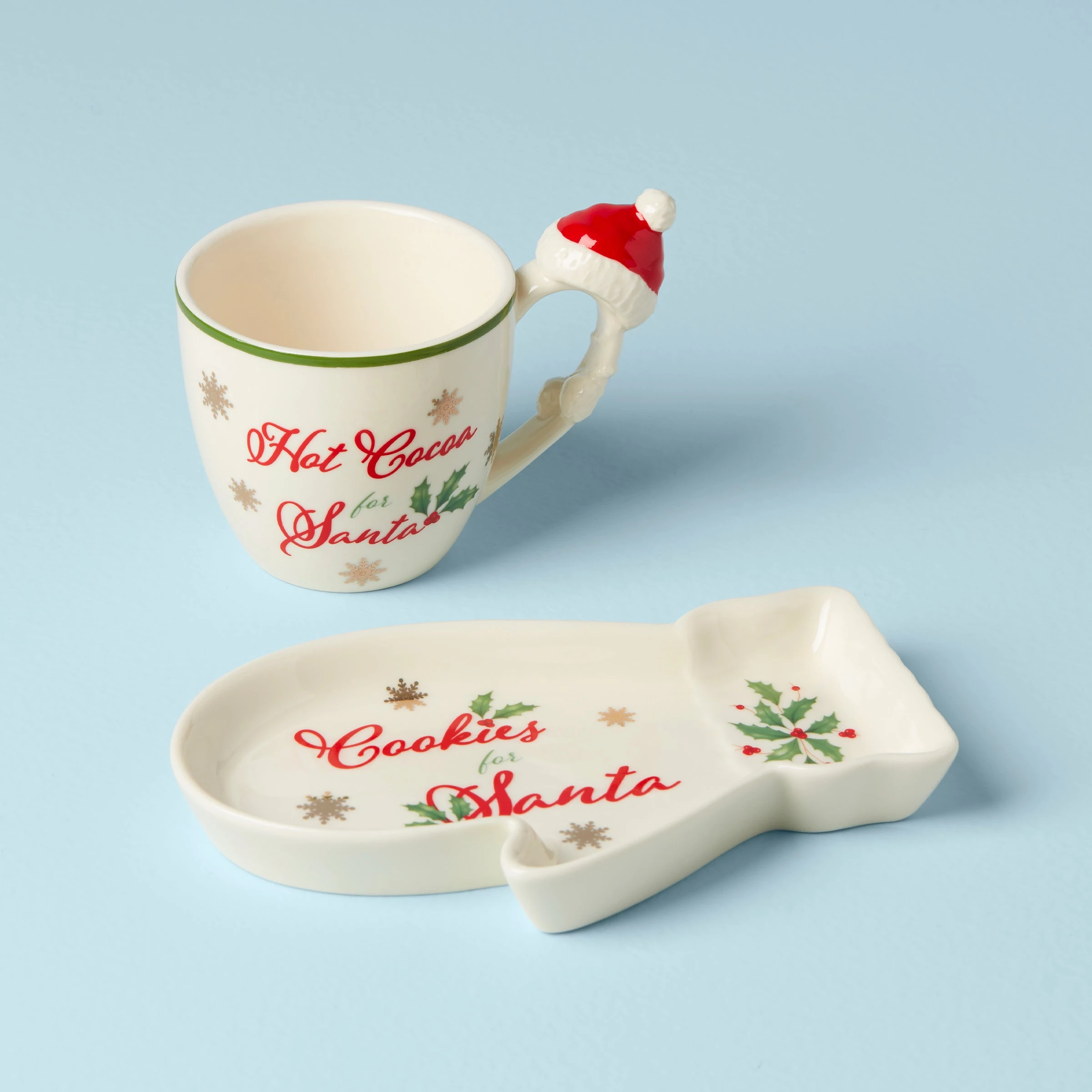 Lenox Hosting The Holidays Cookies For Santa 2-Piece Set Dinnerware