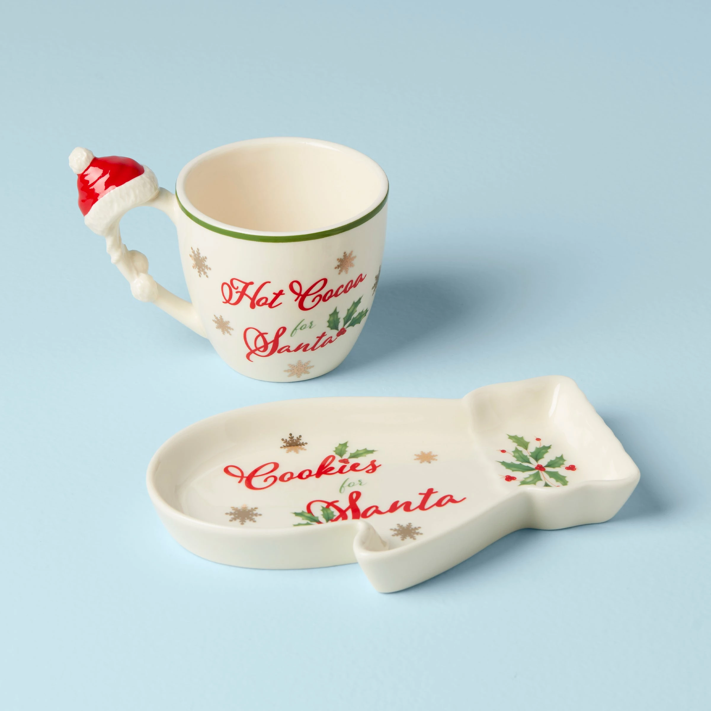 Lenox Hosting The Holidays Cookies For Santa 2-Piece Set Dinnerware