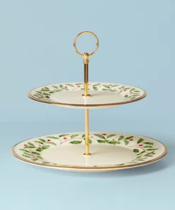 Lenox Holiday 2-Tiered Server Dinnerware