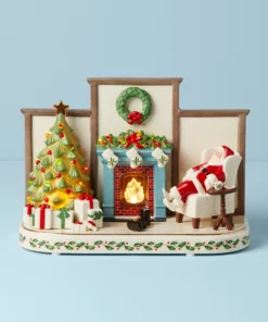 Lenox Holiday Cozy Christmas Light-Up & Musical Decor Décor