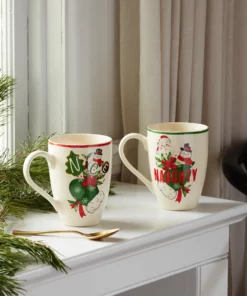 Lenox Holiday 2-Piece Naughty & Nice Mug Set