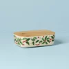 Lenox Holiday Bamboo Rectangular Server With Lid