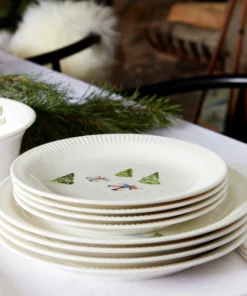Lenox Dinnerware Profile Snow Day 4-Piece Dinner Plate Set