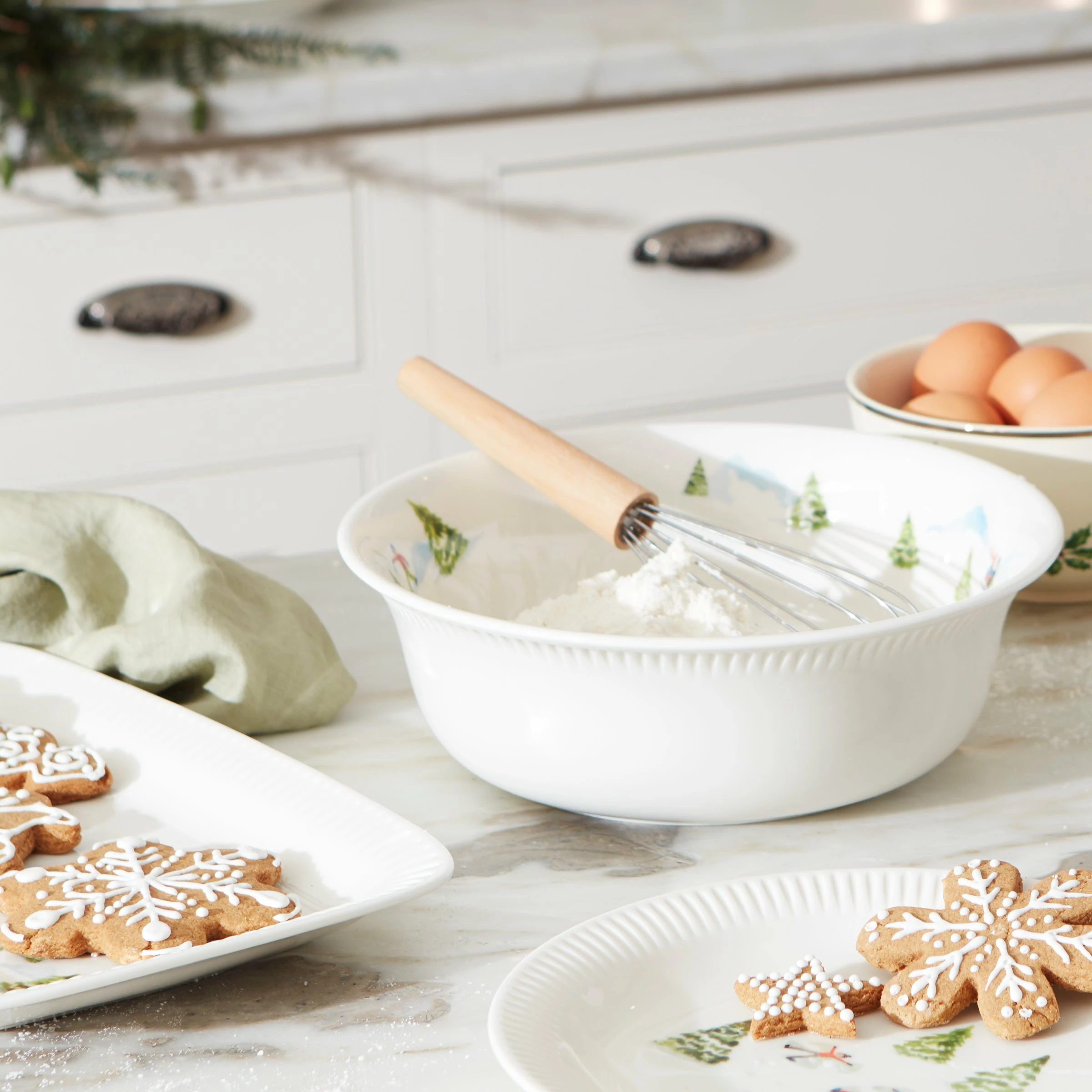 Lenox Dinnerware Profile Snow Day Serving Bowl