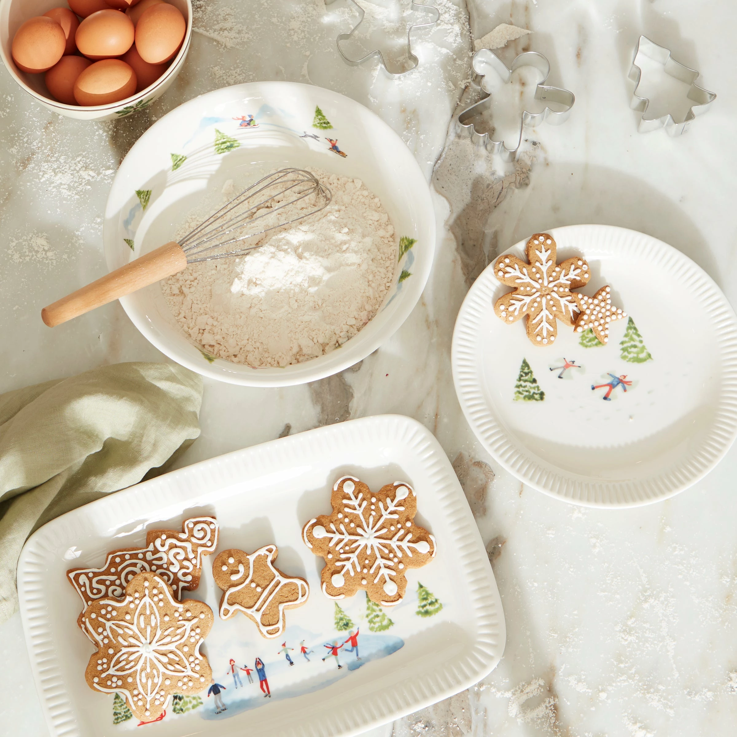 Lenox Dinnerware Profile Snow Day Serving Bowl