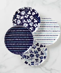 Kate Spade Dinnerware Floral Way 4-Piece Accent Plate Set
