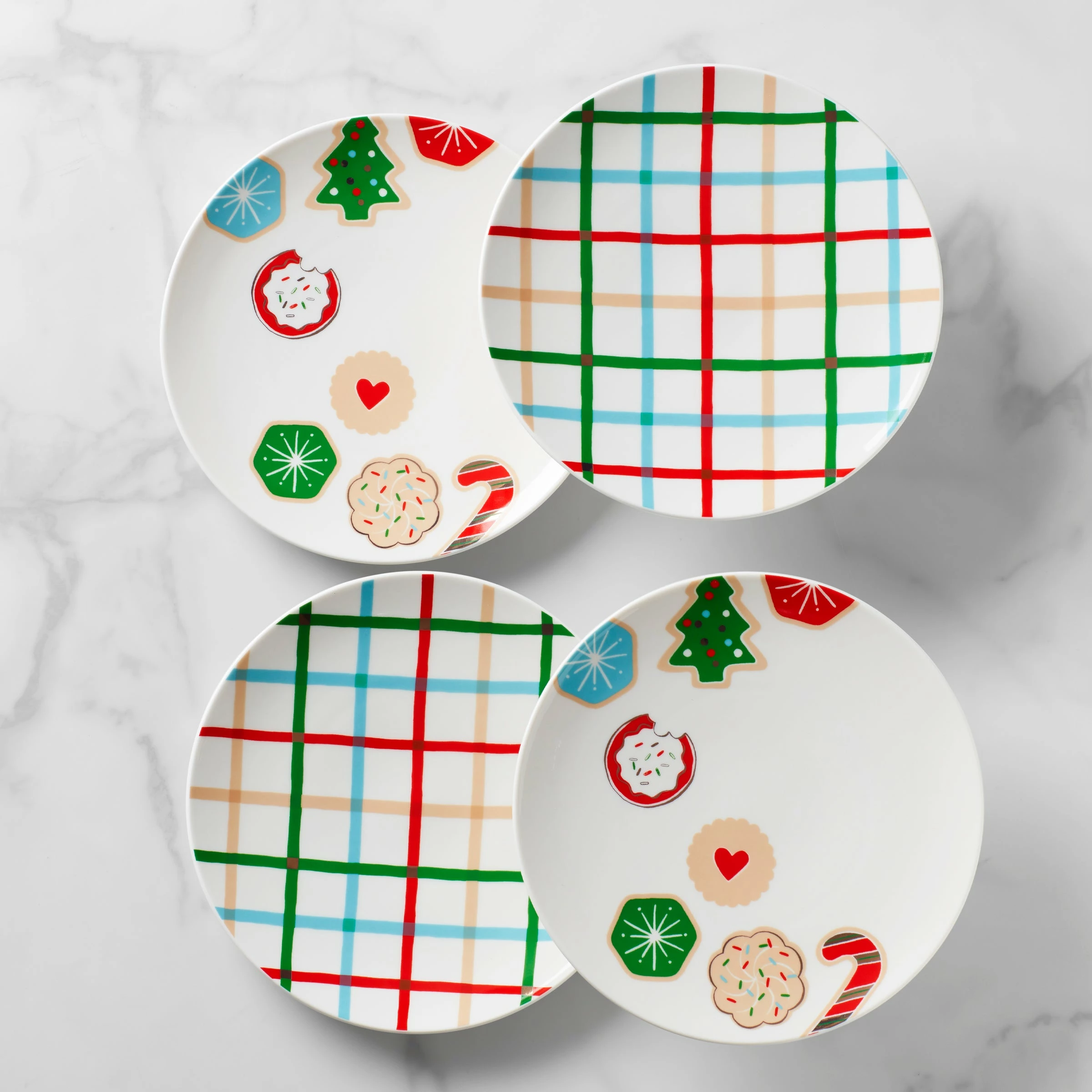 Kate Spade Cookie Time 4-Piece Accent Plate Set