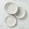 Lenox French Perle Scallop 4-Piece Accent Plate Set Dinnerware