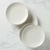 Lenox French Perle Scallop 4-Piece Dinner Plate Set Dinnerware