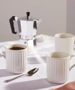 Lenox Dinnerware French Perle Scallop 4-Piece Mug Set