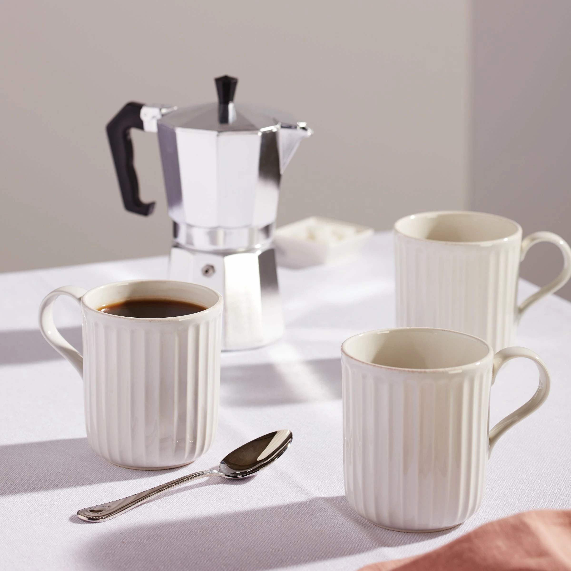 Lenox Dinnerware French Perle Scallop 4-Piece Mug Set