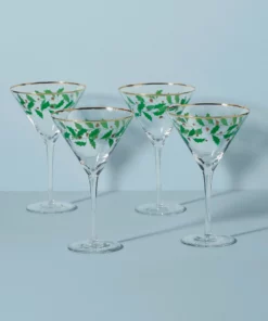 Lenox Holiday 4-Piece Martini Glass Set